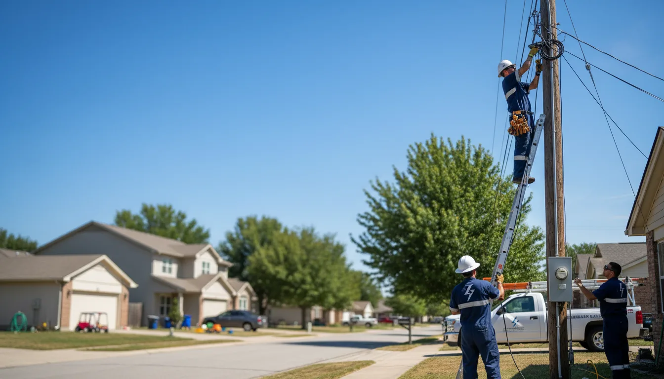 Residential electrician providing installation services in Katy, TX
